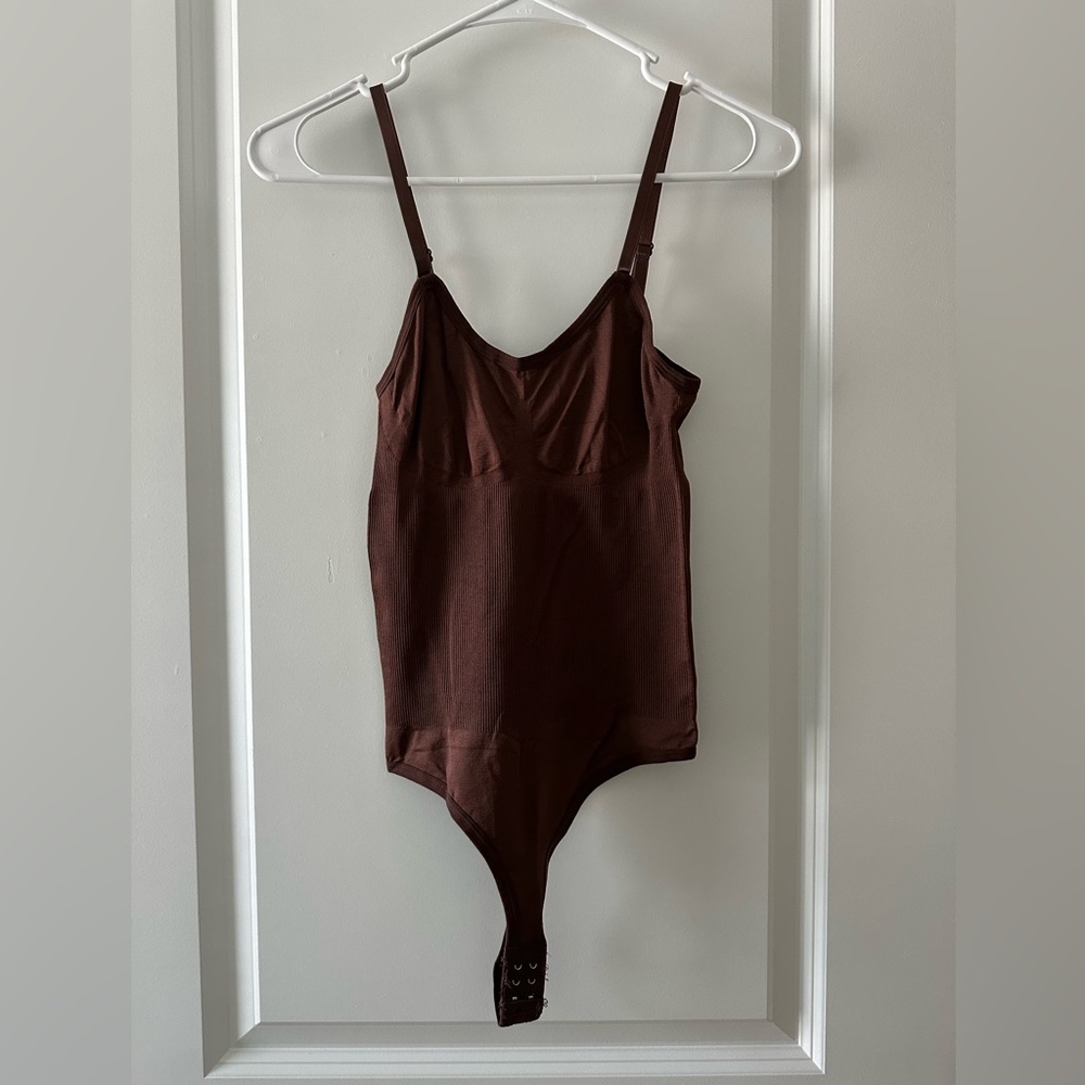 Zela Snatched Brown Bodysuit